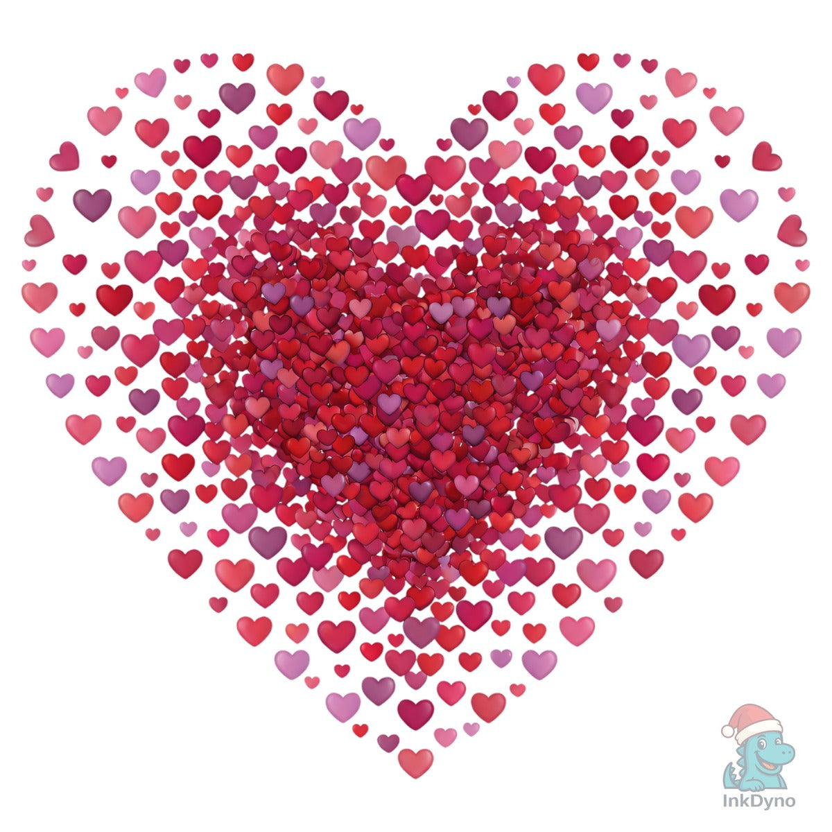 Valentine Brushstroke Heart Sublimation