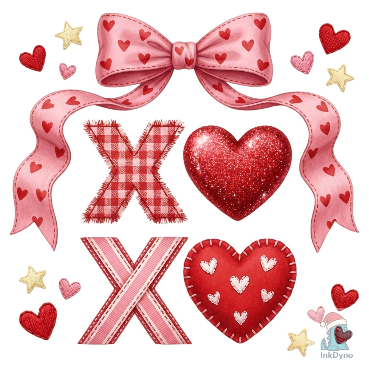XOXO Coquette Bow Valentine Shirt
