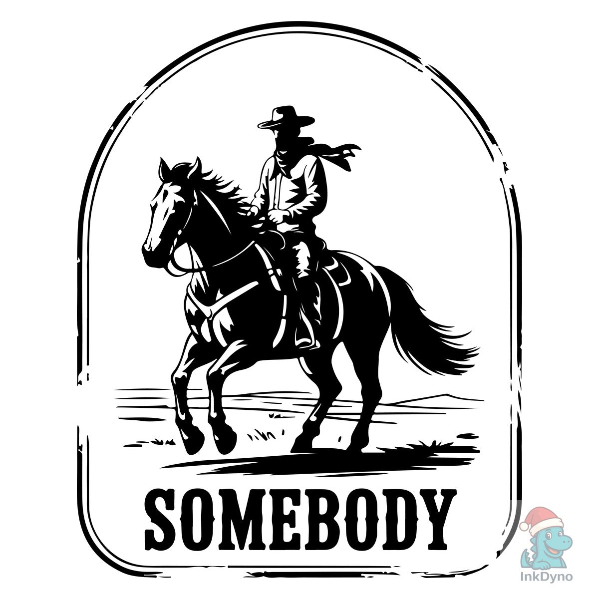 Cowboy Riding Horse Western Rider