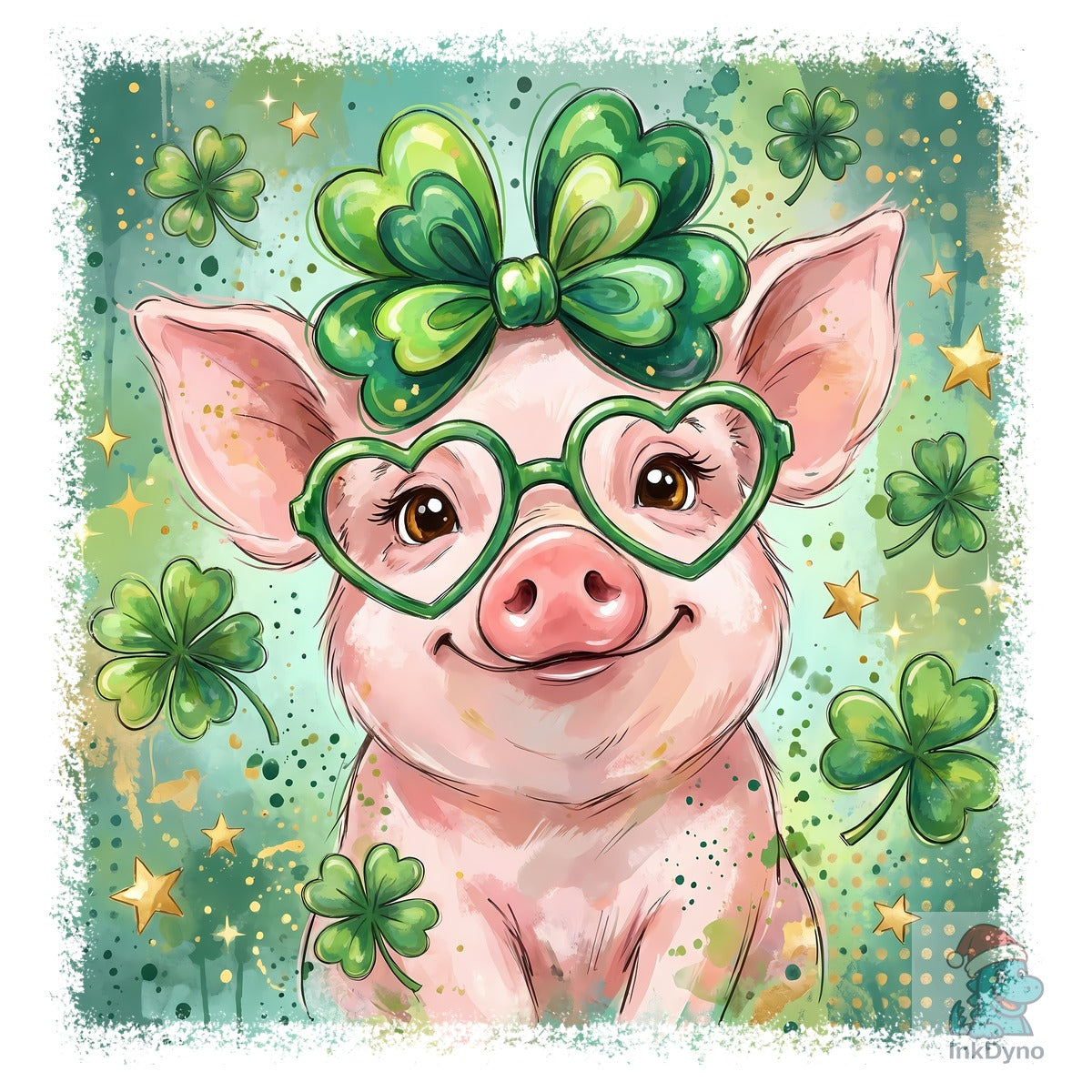 Cute Lucky Pig St Patrick's Day