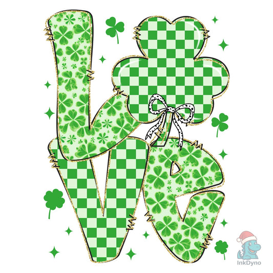 LOVE Shamrock Coquette - DTF Transfer