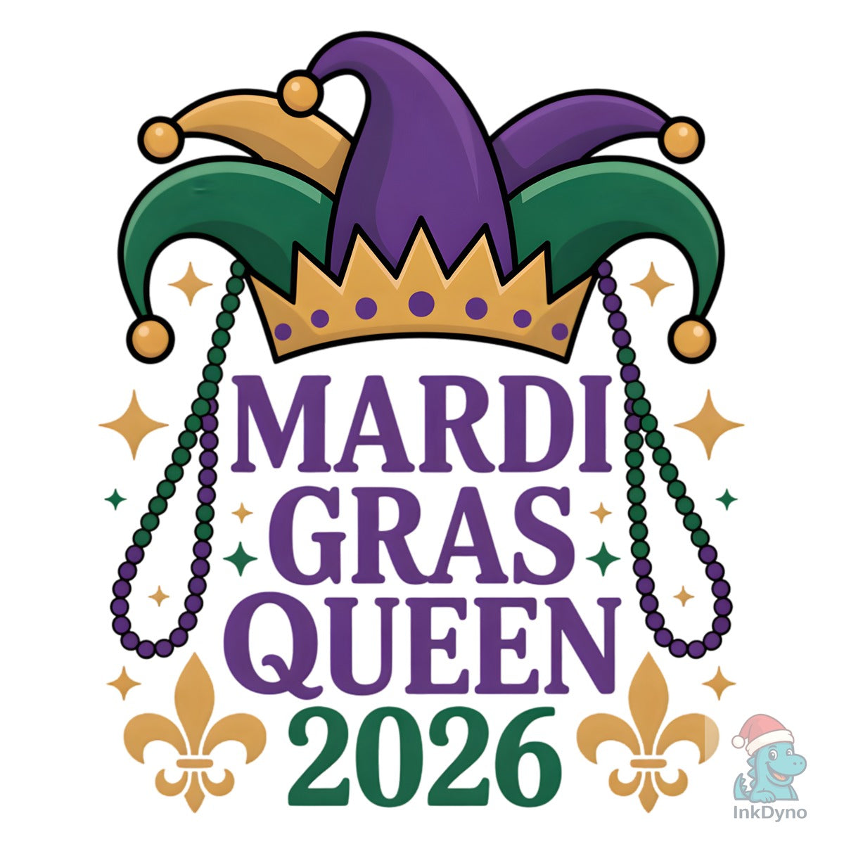 Mardi Gras Queen 2026 Festive Jester