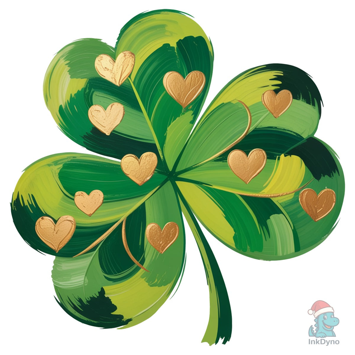 Oil Paint St. Patricks Day Shamrock