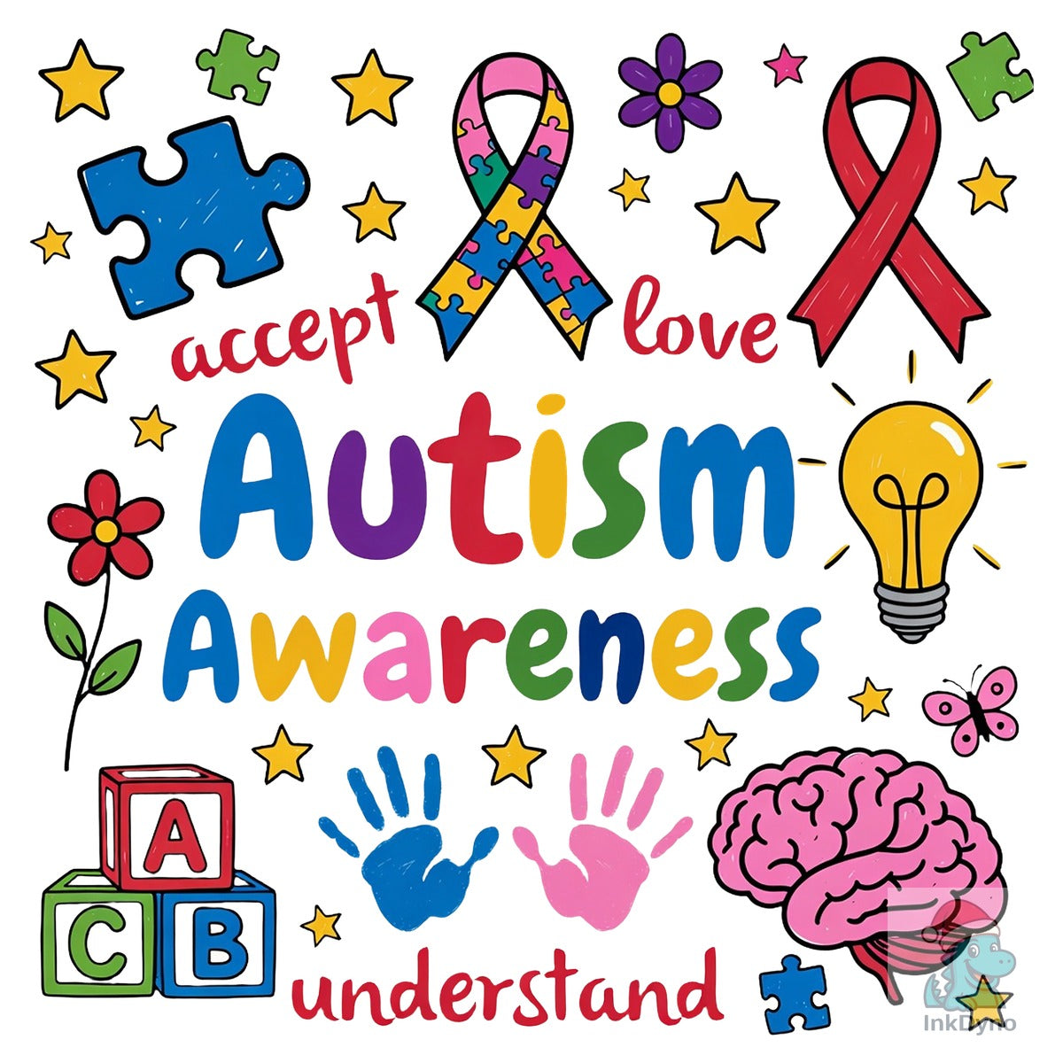 Accept Love Autism Awareness Puzzle