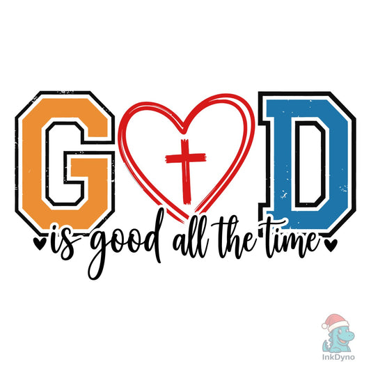 God is Good Heart Design - DTF Transfer