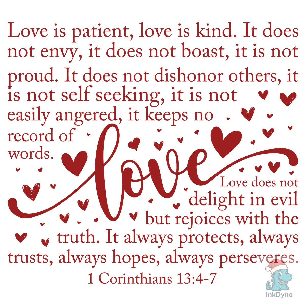 Love is Patient Valentine Heart