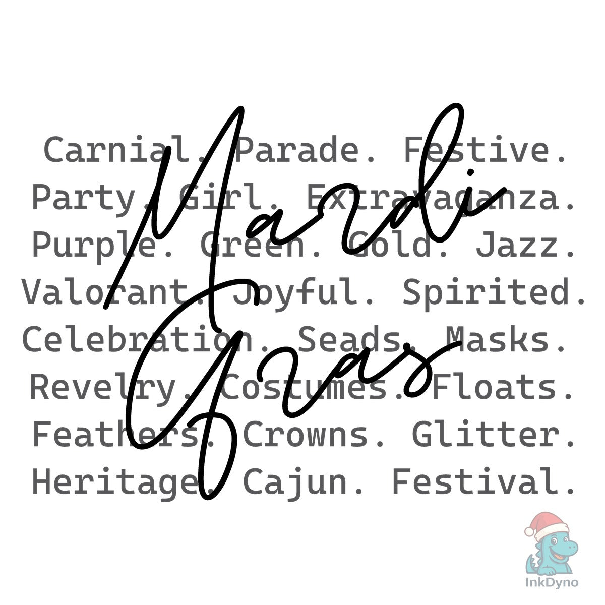 Mardi Gras Words Mardi Gras Sub