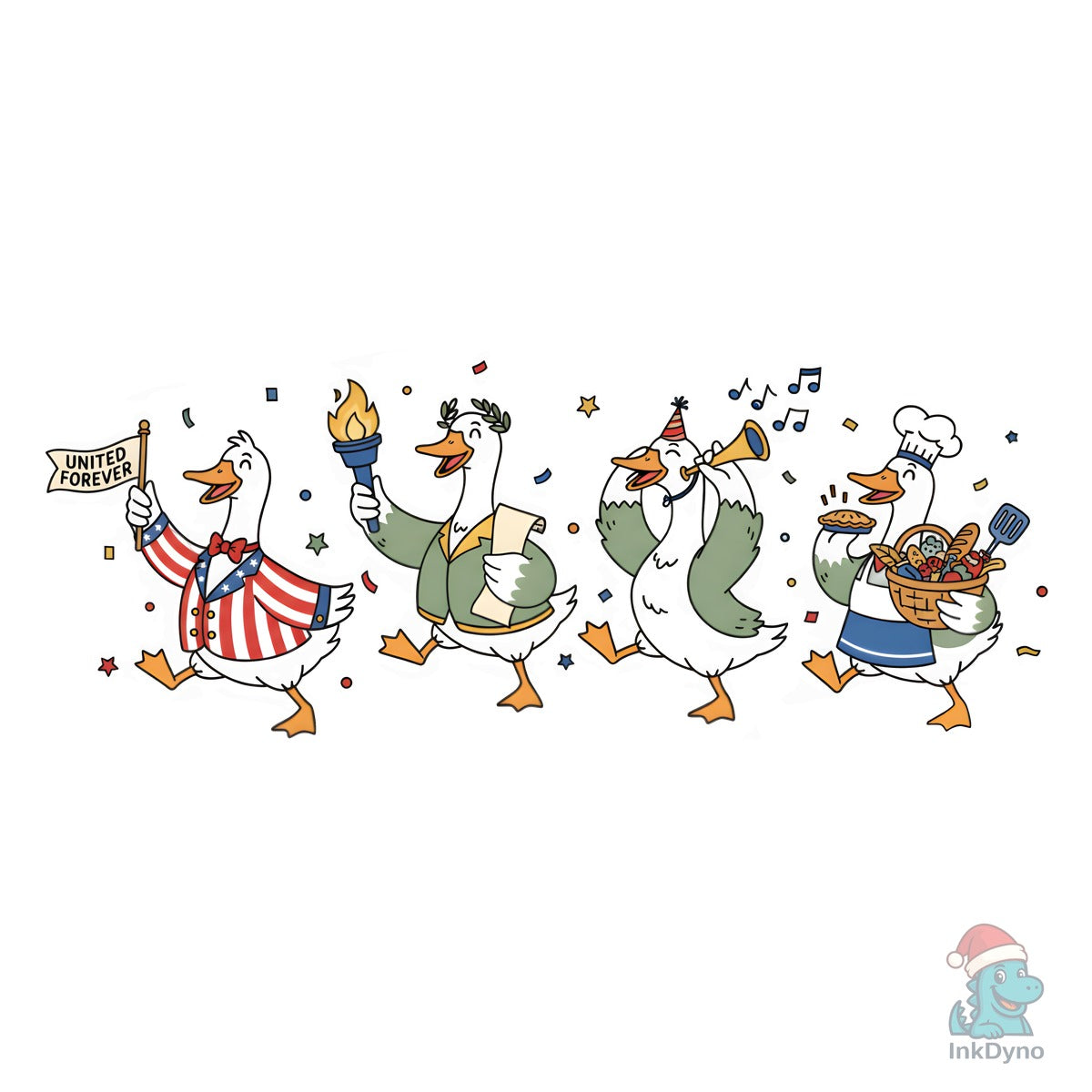 Patriotic Dancing Goose