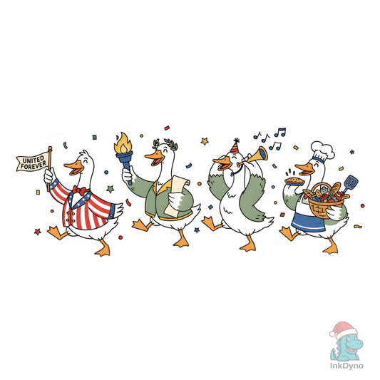 Patriotic Dancing Goose - DTF Transfer