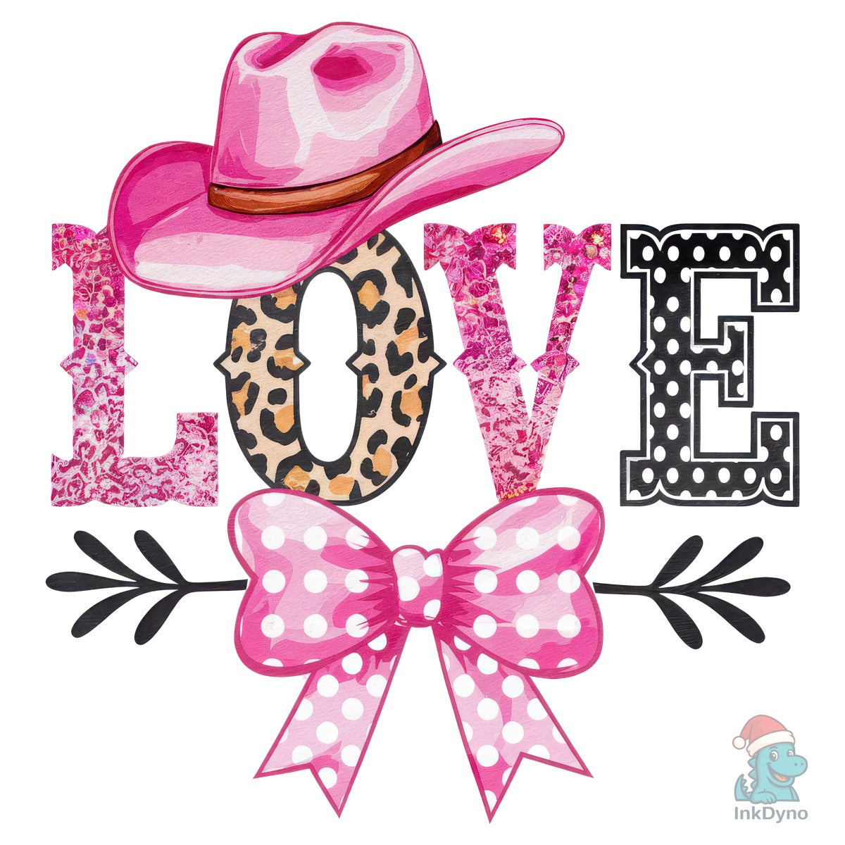 Western Cowgirl Love Coquette Bow