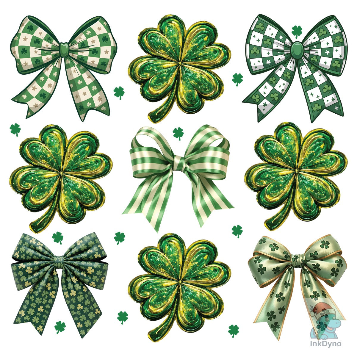 Coquette Patrick's Day Bow Green Day