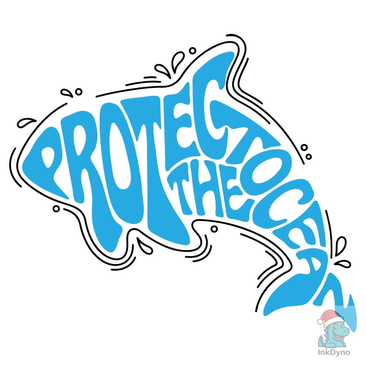 Protect the Ocean Orca Shape