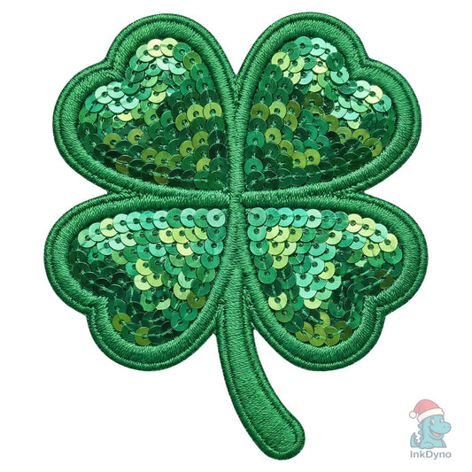 Sequin Shamrock Clover Sublimation - DTF Transfer