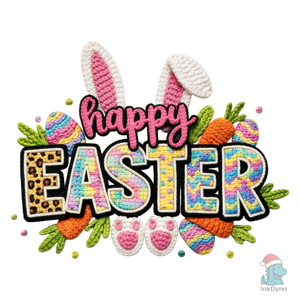 Crochet Happy Easter Bunny
