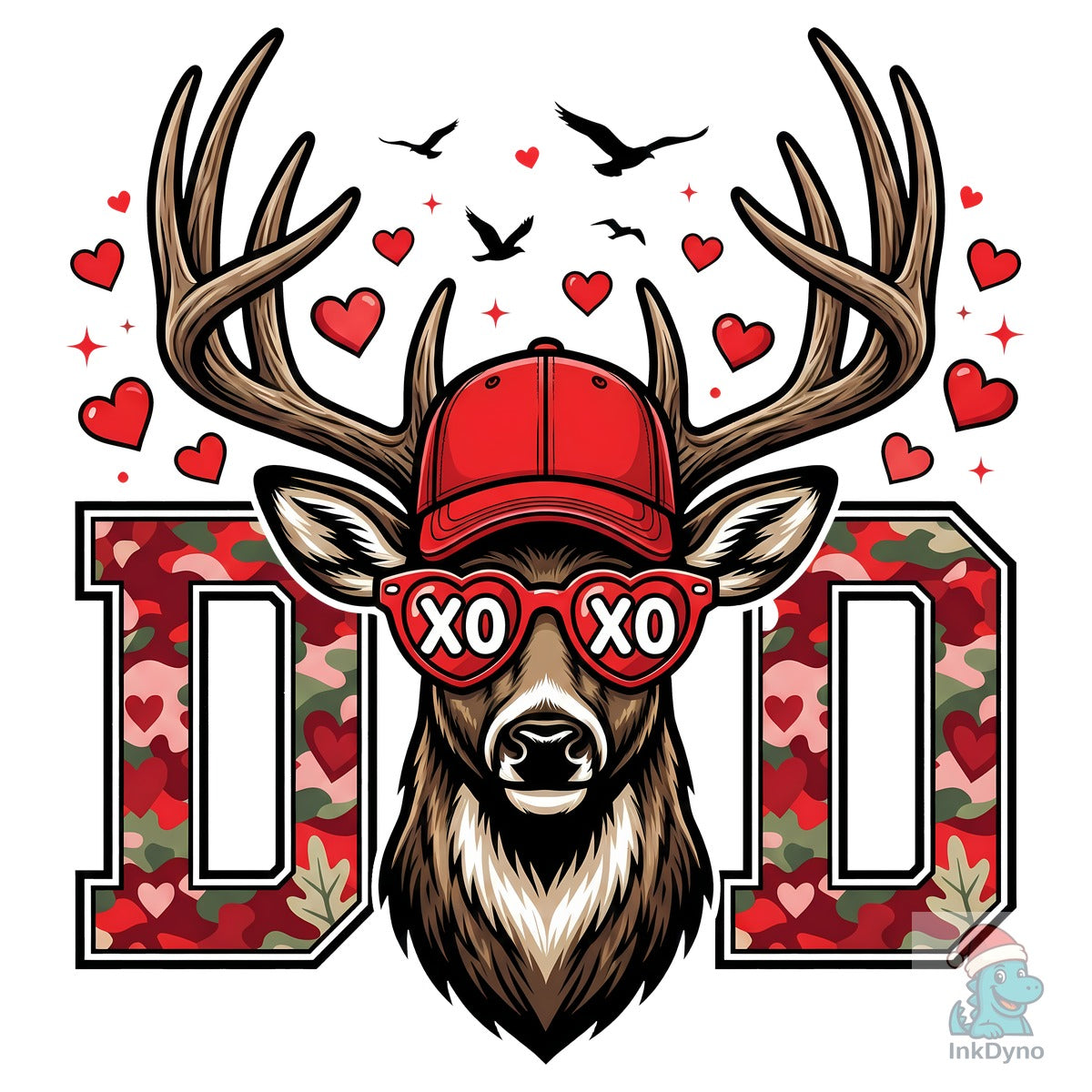 Valentine Dad Hunt8ing Deer XOXO