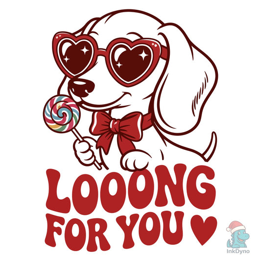 Dachshund Dog Valentine's Day - DTF Transfer