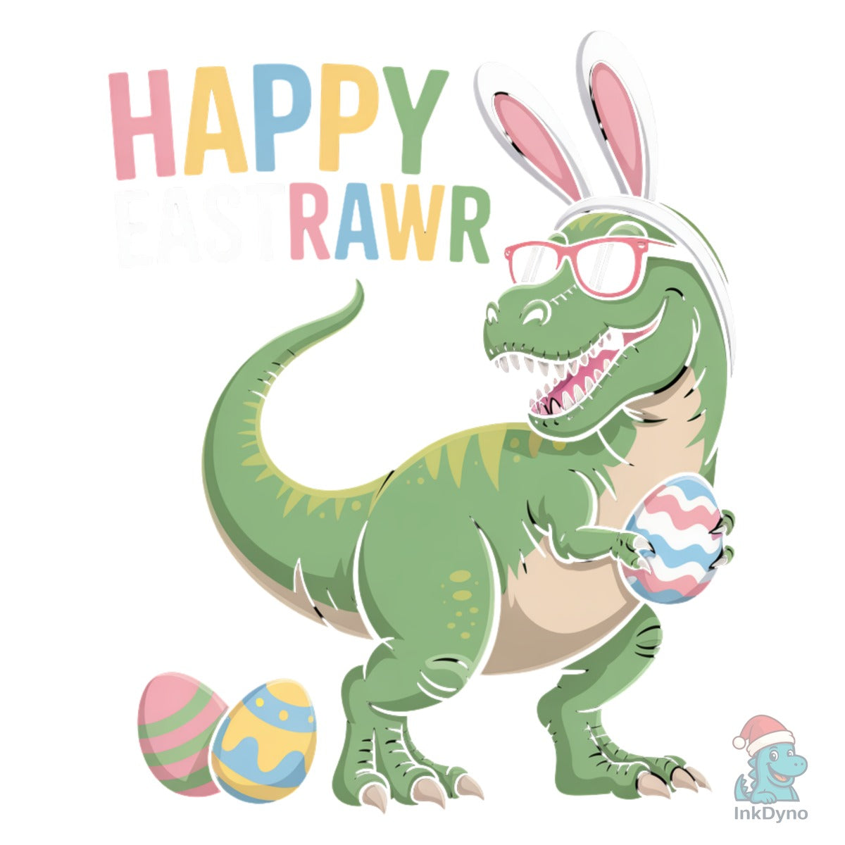 Happy Eastrawar Funny Easter T-Rex