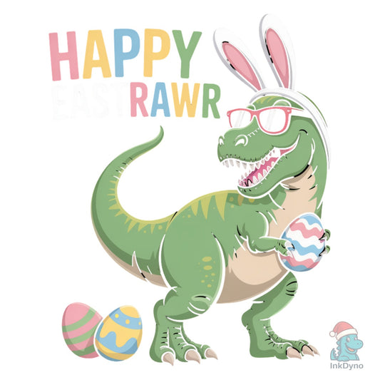 Happy Eastrawar Funny Easter T-Rex - DTF Transfer