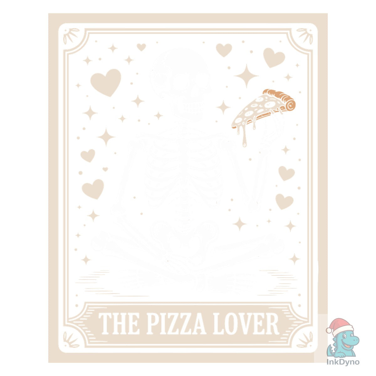 Skeleton Pizza Lover Valentine
