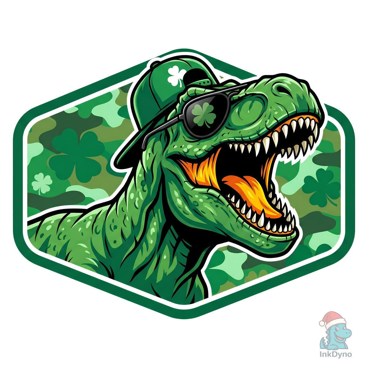 St Patrick's Day T-Rex Dinosaur