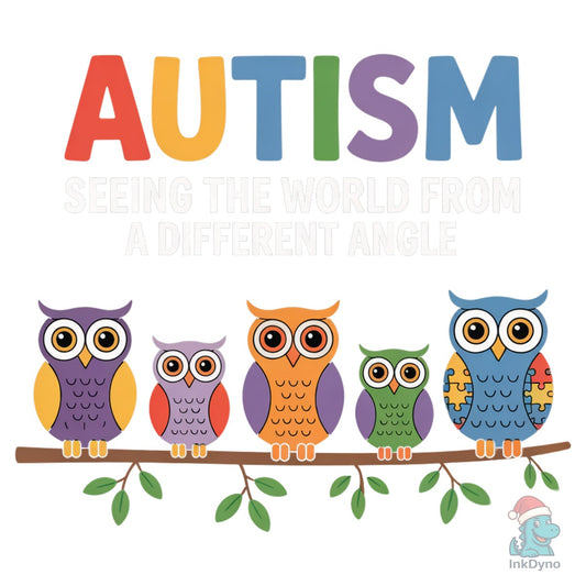 Autism Different Angle Owls - DTF Transfer