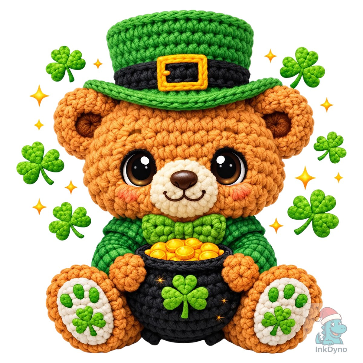 Crochet St. Patrick's Day Teddy Bear
