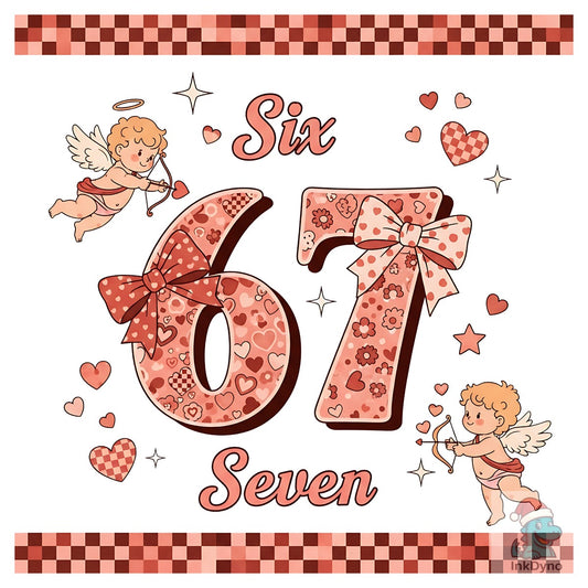 Cupid Heart 67 Birthday - DTF Transfer