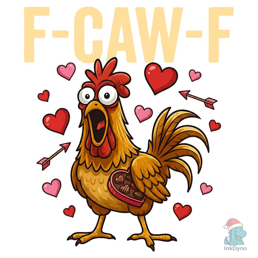 F-CAW-F Sarcastic Rooster Anti-Valentine - DTF Transfer