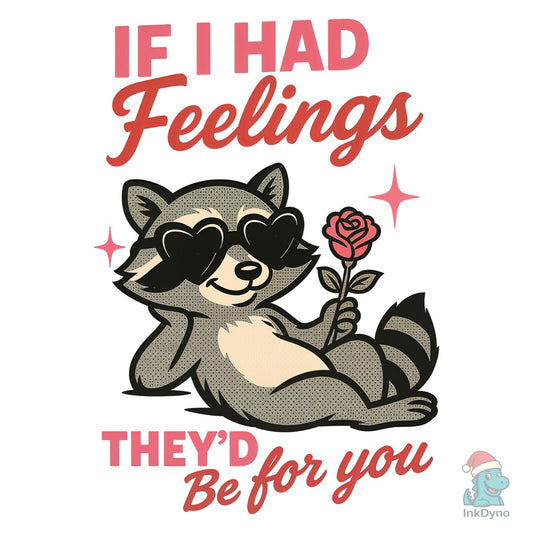 Funny Anti Valentine Raccoon - DTF Transfer