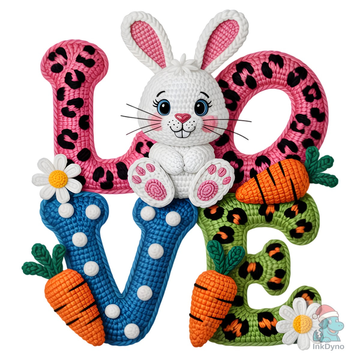 Yarn Crochet Easter Love