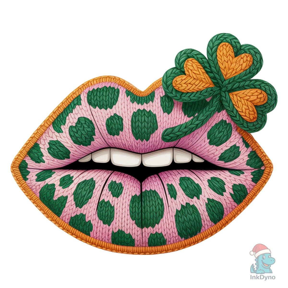 Leopard Shamrock Lips