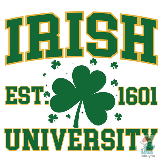 St Patrick's Day Irish University - DTF Transfer