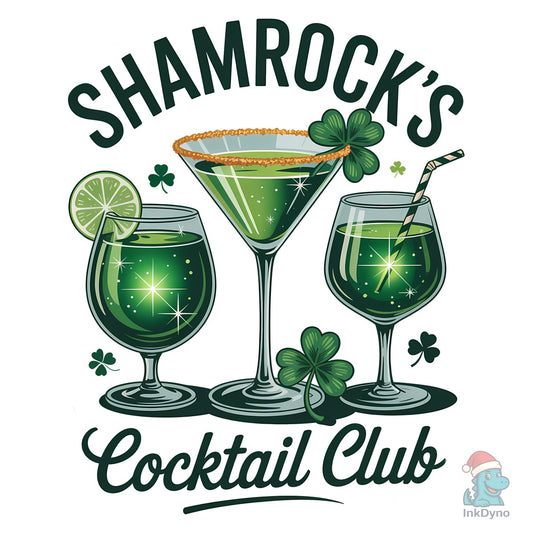 Shamrock's Cocktail Club T-shirt - DTF Transfer