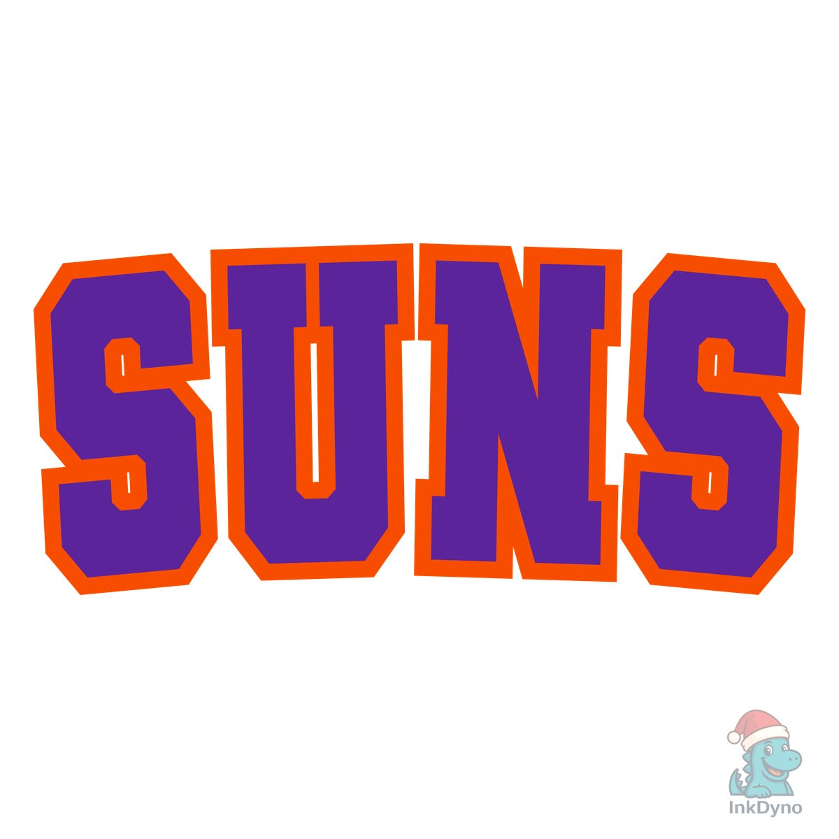 Suns Varsity Curved Purple and Orange