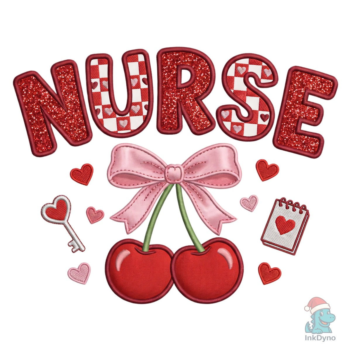Cherry Red Valentine Theme Love Nurse Ts