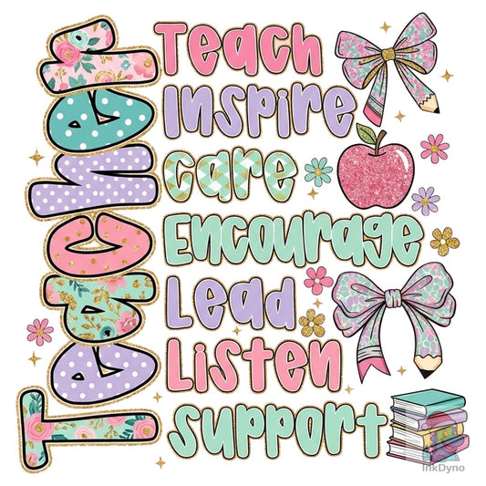 Teacher Appreciation Motivational - DTF Transfer