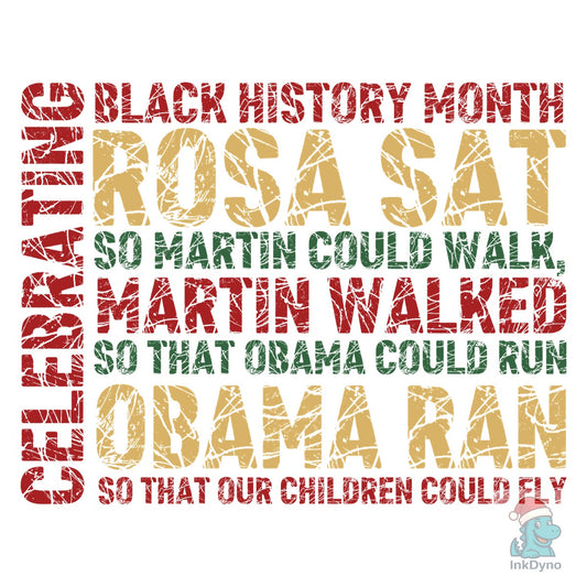 Black History Month Rosa Sat M - DTF Transfer