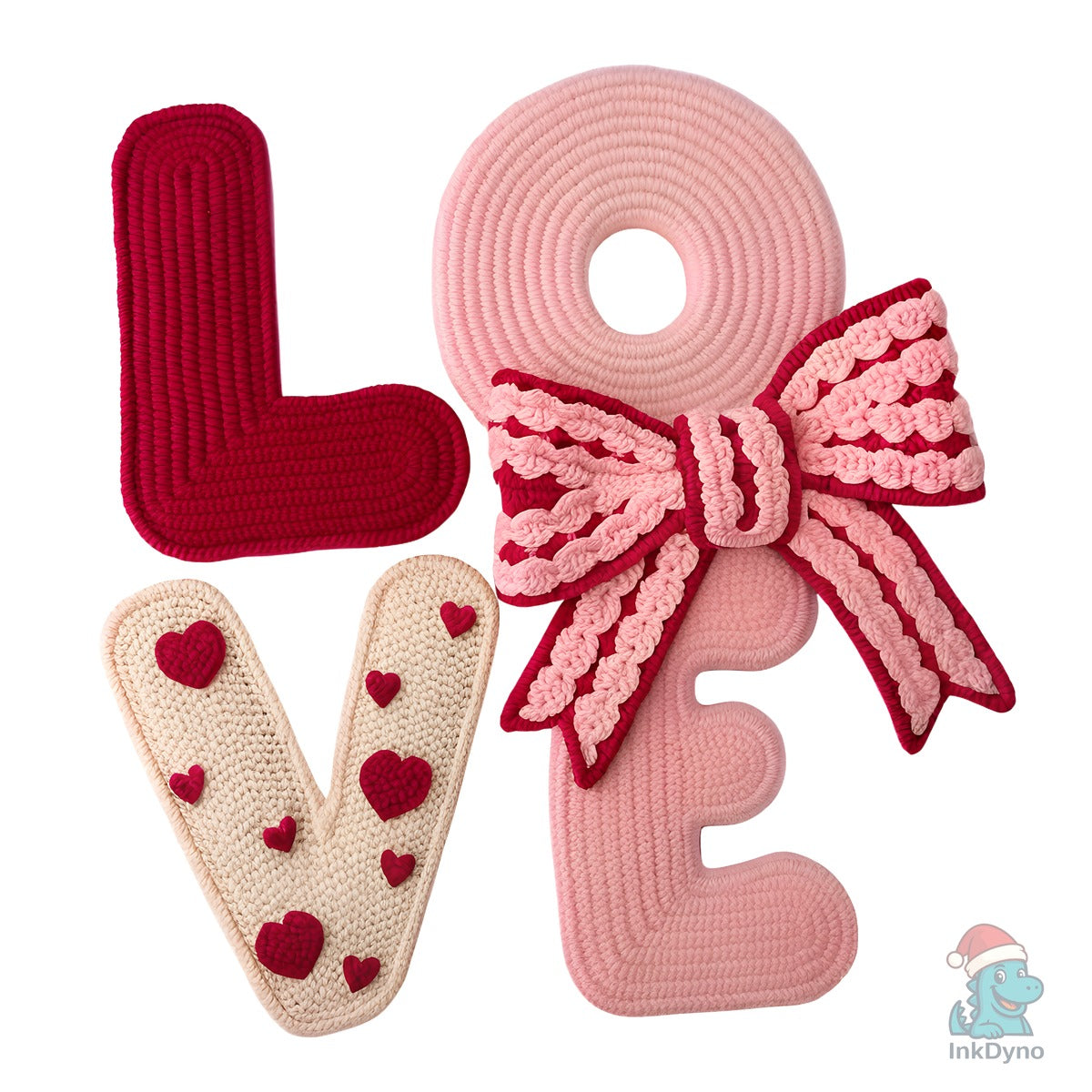 Faux Yarn Valentine Love Valentine