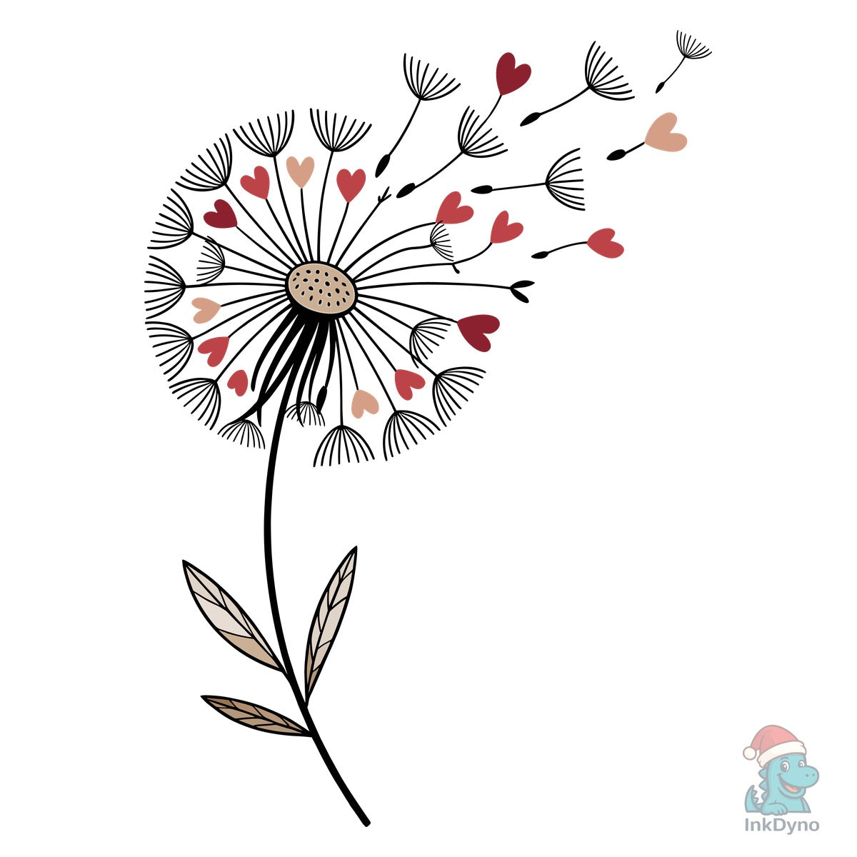 Valentine Dandelion Sublimation