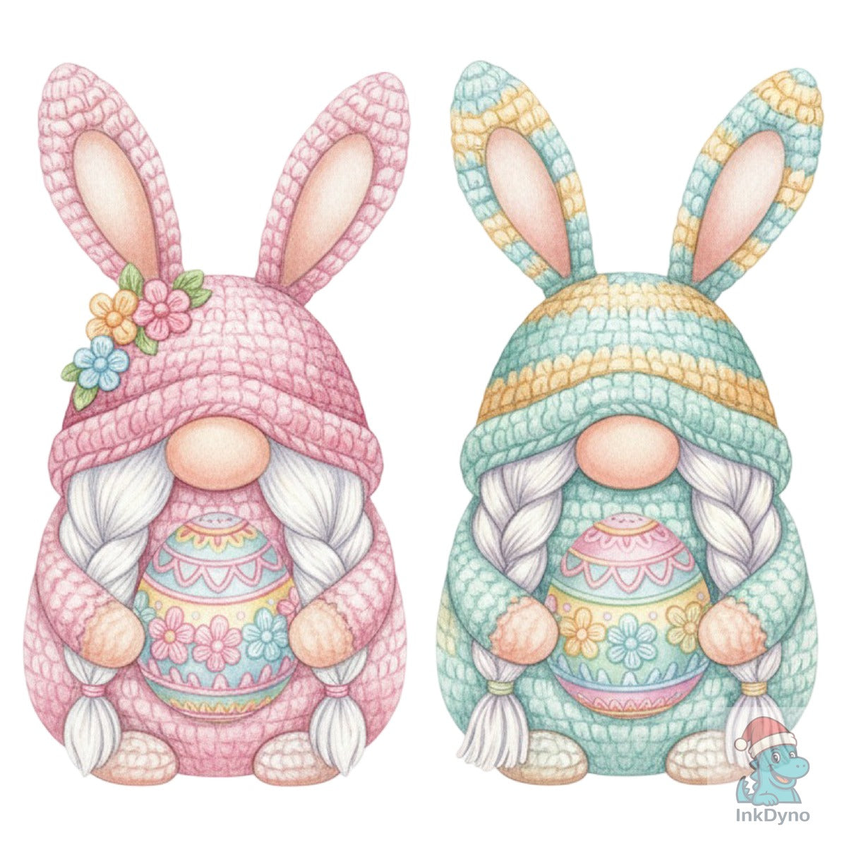 Faux Yarn Easter Bunny Gnome