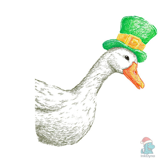 Retro St Patricks Day Goose - DTF Transfer