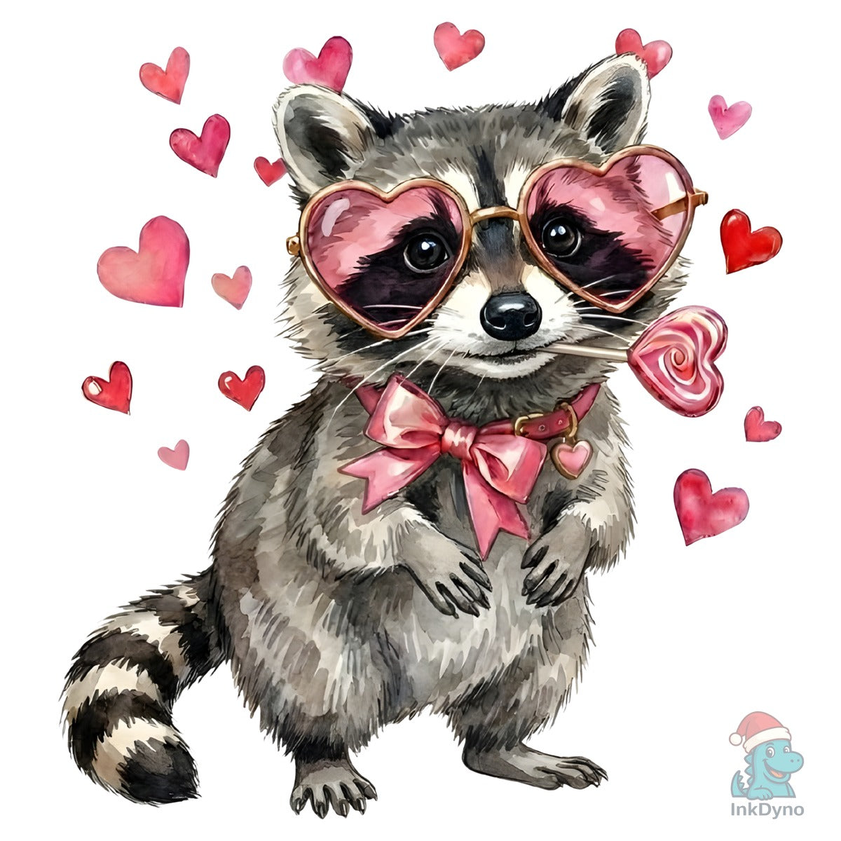 Valentine's Day Raccoon