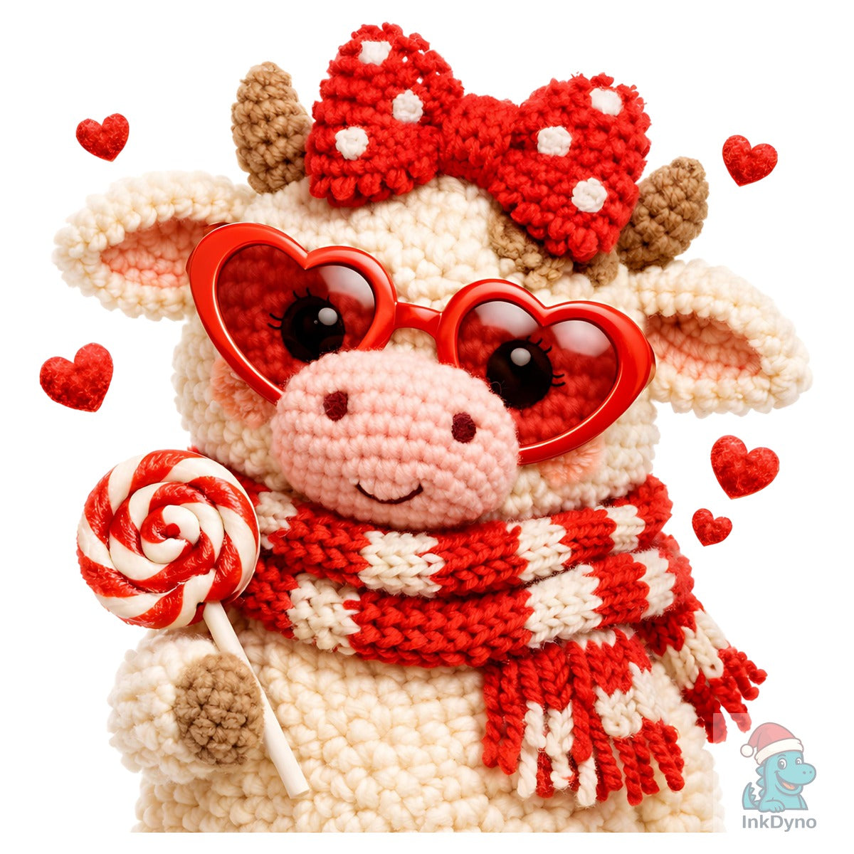 Highland Cow Valentine Crochet