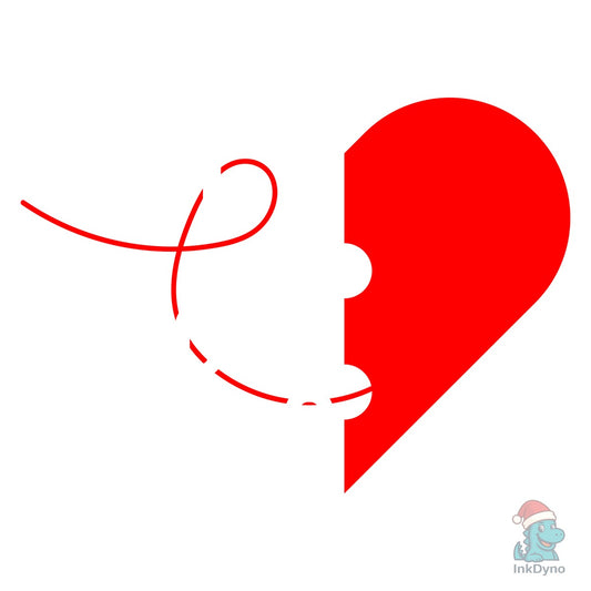 Valentine Day Couple T Shirt Design Set - DTF Transfer