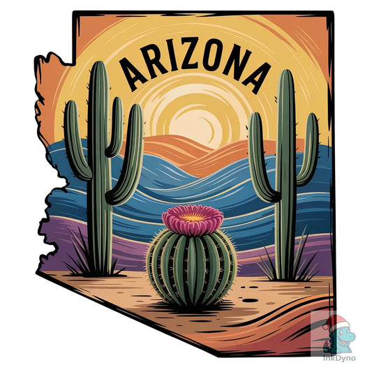 Arizona Desert Cactus Sublimation Design - DTF Transfer