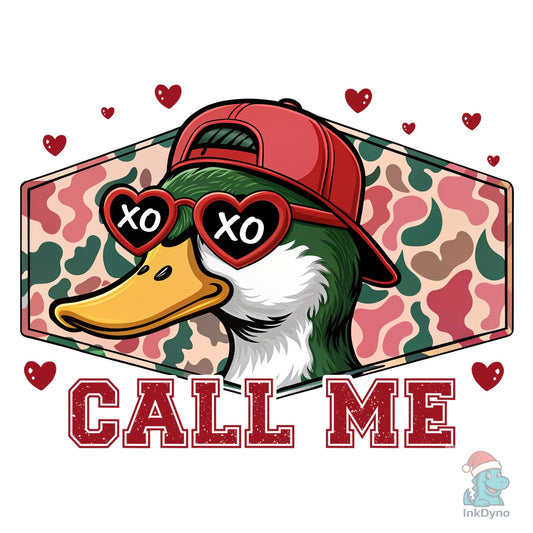 Call Me Valentine Duck - DTF Transfer
