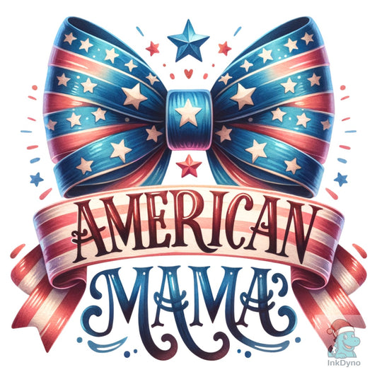 Coquette Bow American Mama - DTF Transfer