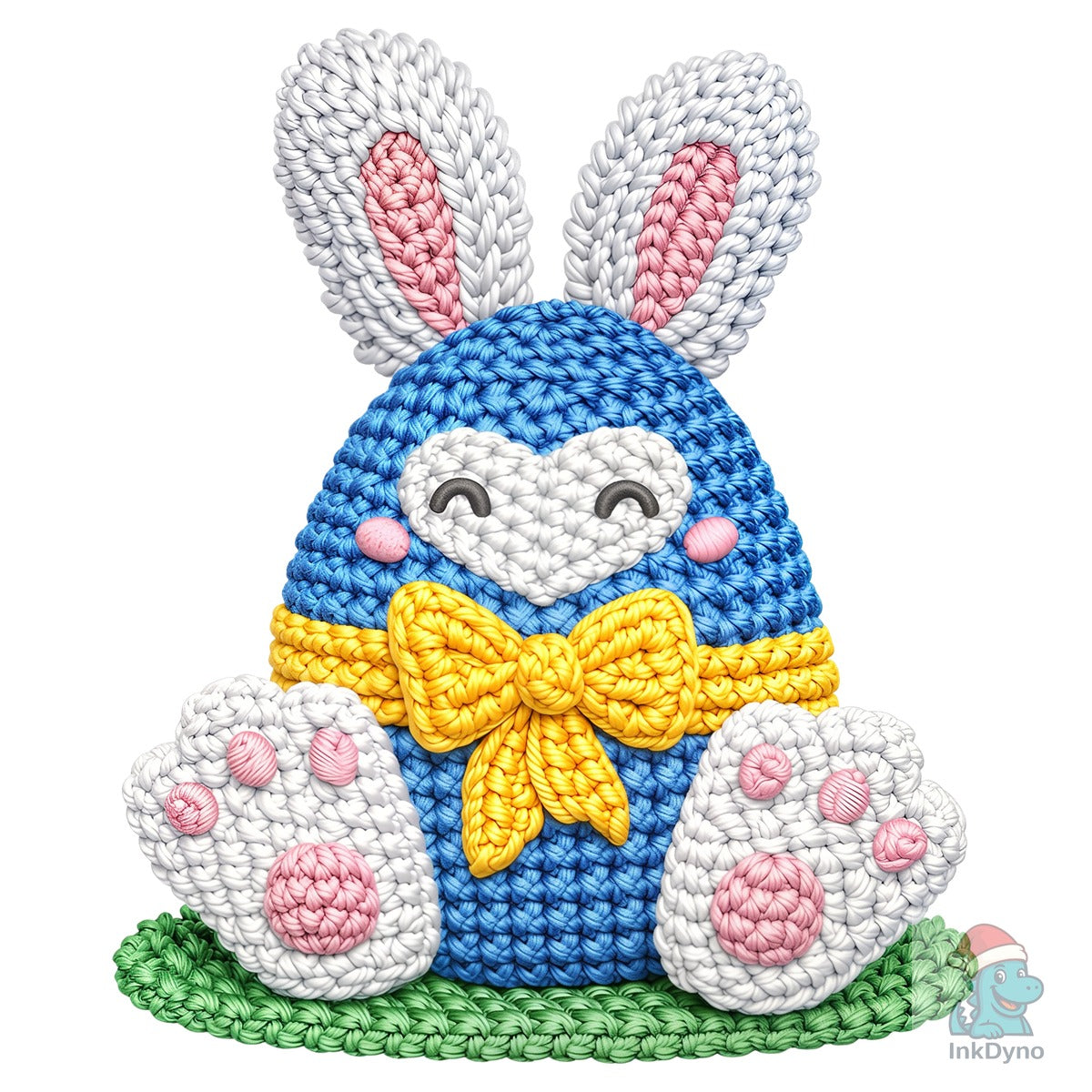 Easter Egg Faux Crochet Embroidery