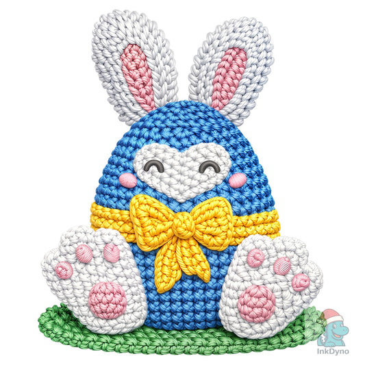 Easter Egg Faux Crochet Embroidery - DTF Transfer
