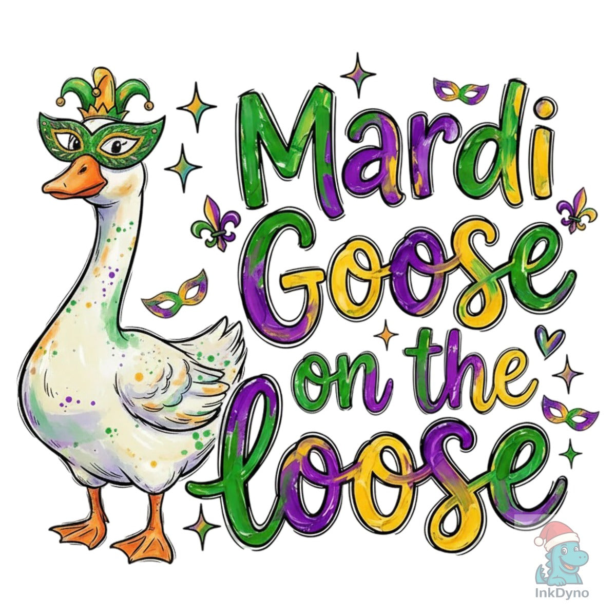 Funny Mardi Gras Goose